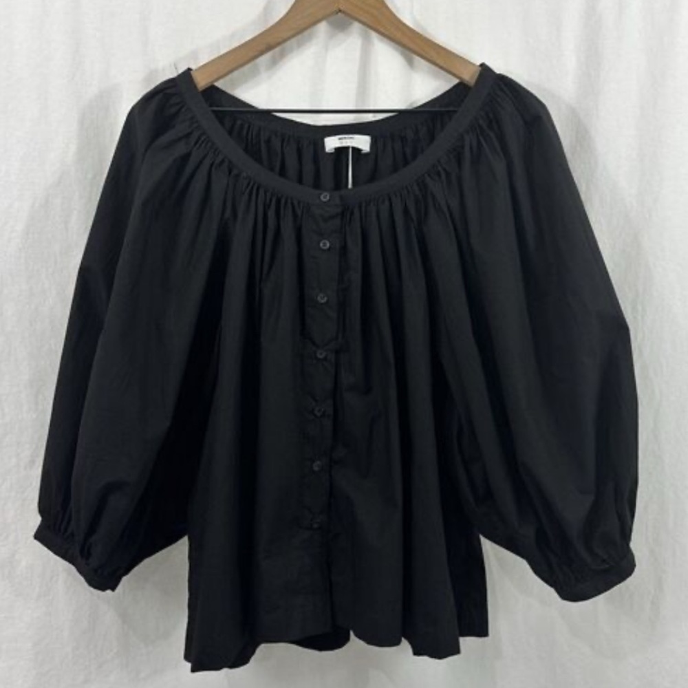 Mikoh Black Button-Up Blouse